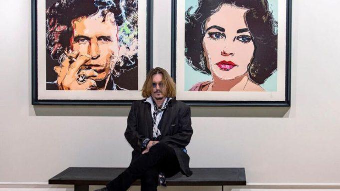 Ο Johnny Depp έγινε ζωγράφος και πούλησε τους πίνακές του.